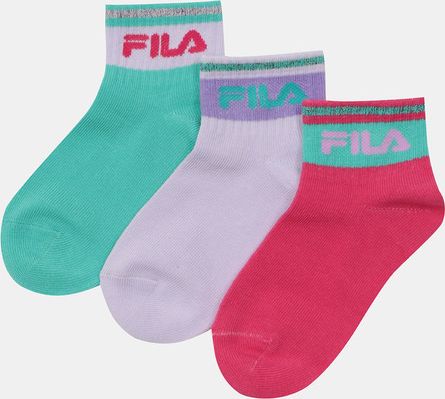 Ponožky 3 páry FILA | Růžová | Dívčí | 27-30 - obrázek 1