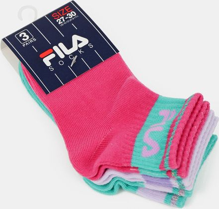 Ponožky 3 páry FILA | Růžová | Dívčí | 27-30 - obrázek 5