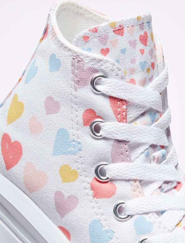 Chuck Taylor All Star Move Hearts Tenisky dětské Converse | Bílá | Dívčí | 28,5 - obrázek 6