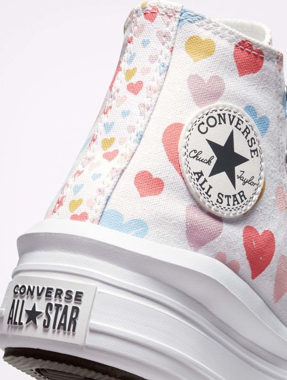 Chuck Taylor All Star Move Hearts Tenisky dětské Converse | Bílá | Dívčí | 28,5 - obrázek 7
