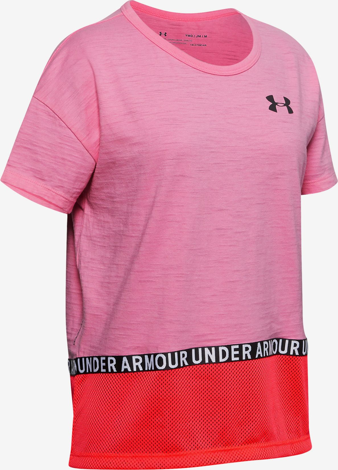 Under Armour Charged Cotton® Triko dětské Růžová - 176 - obrázek 1
