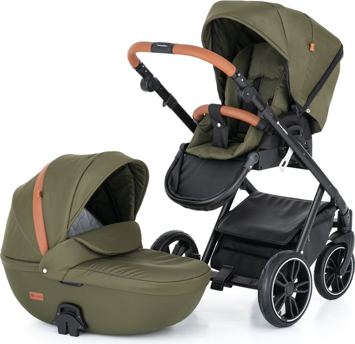 PETITE&MARS Kočárek kombinovaný Rover II 2v1 Olive + Autosedačka Rover II II Universal Black - obrázek 2