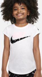 Nike girls futura mini monogram | 36I032-001 | Bílá | 116-122 CM - obrázek 1