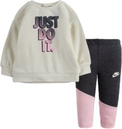 Nike girls go for gold legging set | 36I115-C81 | Šedá | 92-98 CM - obrázek 1