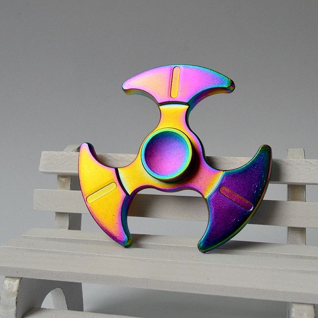 Fidget Spinner Kovový Fidget Spinner Rainbow Peradix - obrázek 1