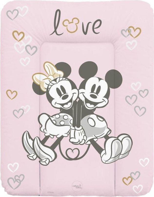 Ceba Baby Podložka přebalovací měkká na komodu 50x70 Disney Minnie & Mickey Pink - obrázek 1
