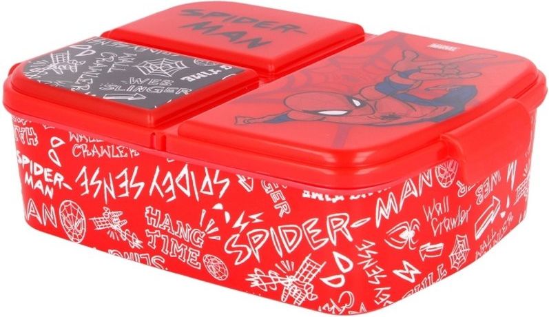 Stor · Multibox na svačinu Spiderman se 3 přihrádkami - obrázek 3