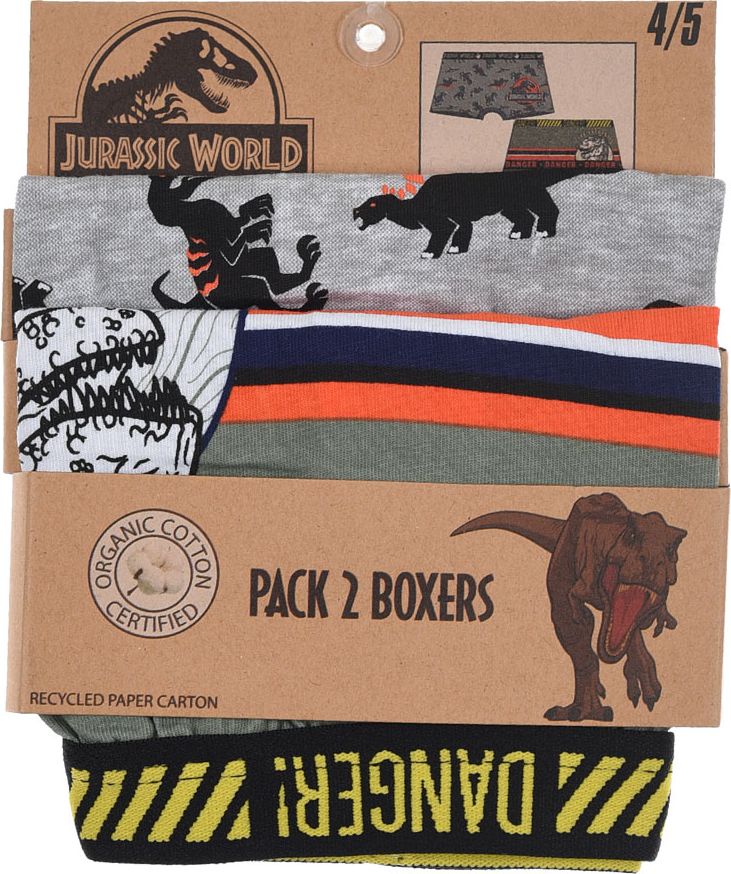 JURRASIC WORLD Chlepceké boxerky Z bio BAVLNY JURASSIC WORLD šedé Velikost: 92-98 - obrázek 5