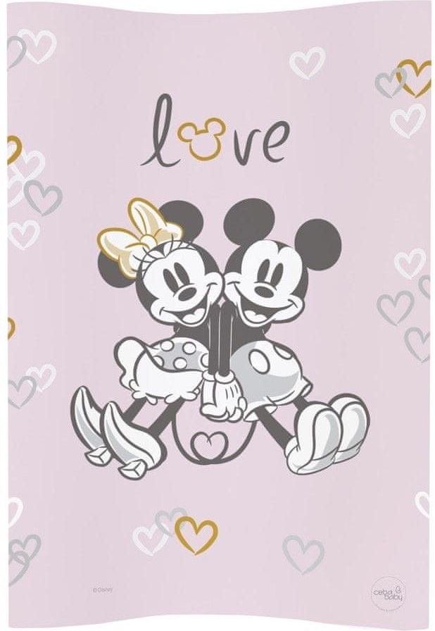 Ceba Baby Podložka přebalovací měkká COSY 50x70 Disney Minnie & Mickey Pink - obrázek 1