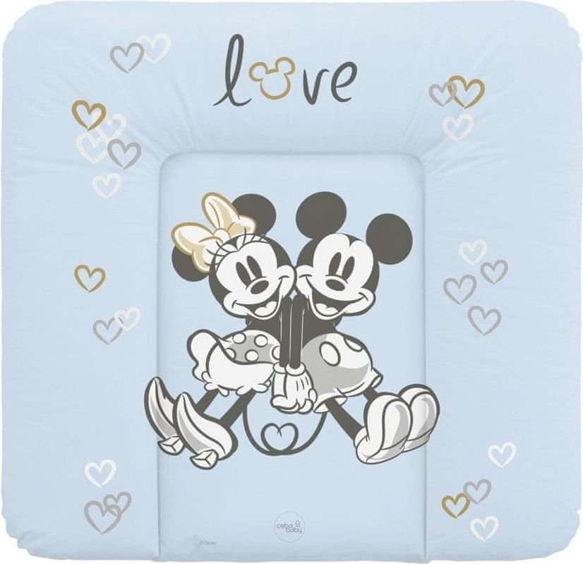 Ceba Baby Podložka přebalovací měkká na komodu 75x72 Disney Minnie & Mickey Blue - obrázek 1