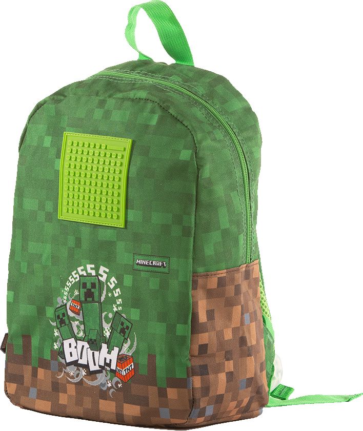 PIXIE CREW & MINECRAFT dětský batoh zeleno-hnědý - obrázek 4