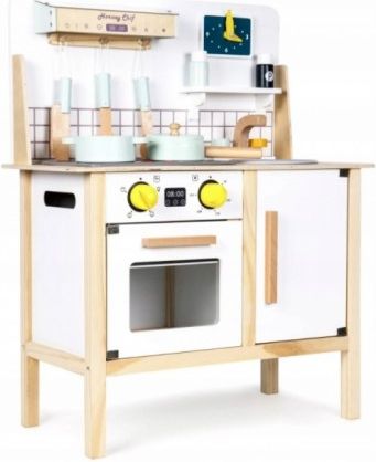 Eco Toys Dřevěná dětská kuchyňka Skien se světelným panelem - obrázek 1