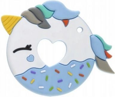BocioLand Silikonové kousátko Donut - modré - obrázek 1