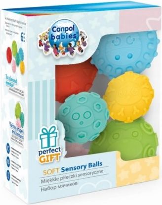 Canpol babies Senzorické míčky 6 ks barevné - obrázek 1