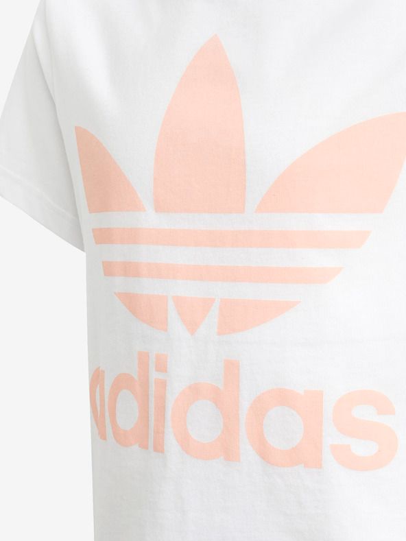 Trefoil Triko dětské adidas Originals | Bílá | Dívčí | 134 - obrázek 3