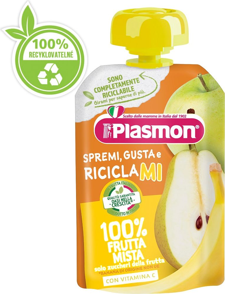 PLASMON Kapsička ovocná mix 100 g, 6m+ - obrázek 1