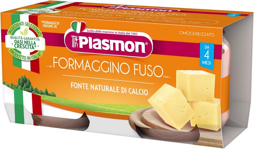 PLASMON Příkrm bezlepkový sýrový 2x80 g, 4m+ - obrázek 1