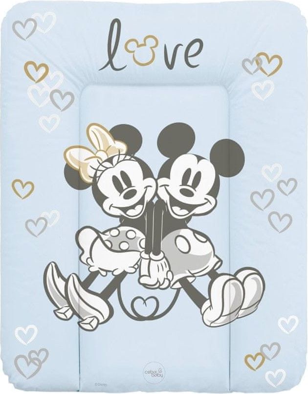 Ceba Baby Podložka přebalovací měkká na komodu 50x70 Disney Minnie & Mickey Blue - obrázek 1
