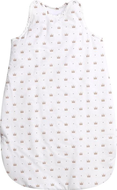 Lorelli Spací pytel pro miminka 100 cm Summer White Crowns 2021 - obrázek 1