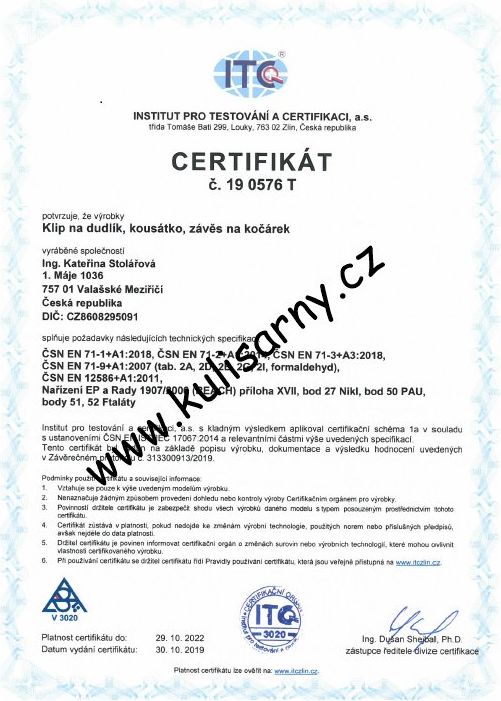 Kulišárny (handmade) Kousátko pro miminko COLIN sklad š Tvar přívěsku: Velký kroužek - obrázek 3