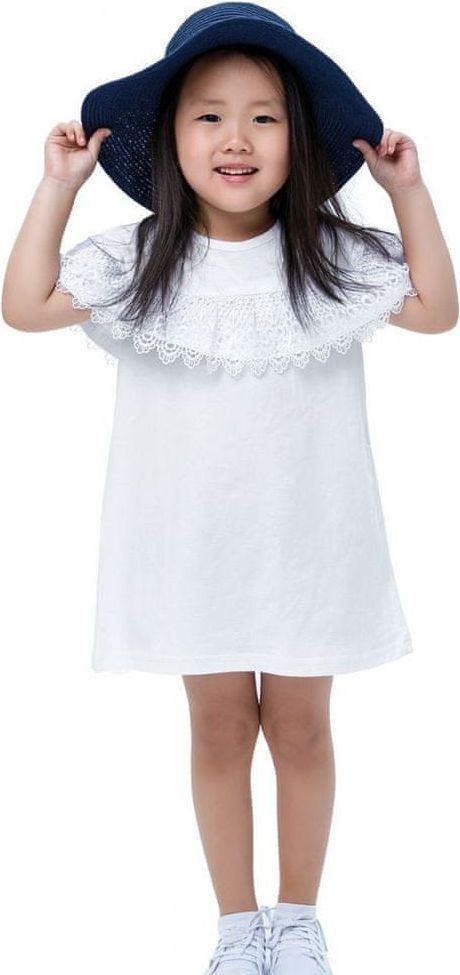 WINKIKI Dívčí šaty Elegant - bílá - 98 - obrázek 1