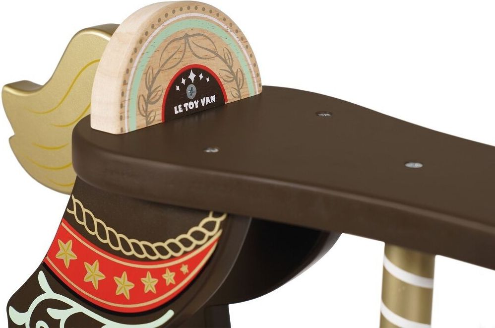 Le Toy Van Petilou houpací kůň hnědý - obrázek 3