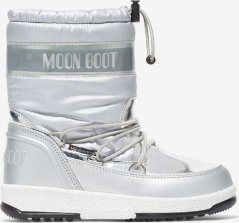 Stříbrné holčičí sněhule Moon Boot JR Girl Quilted - 28 - obrázek 1