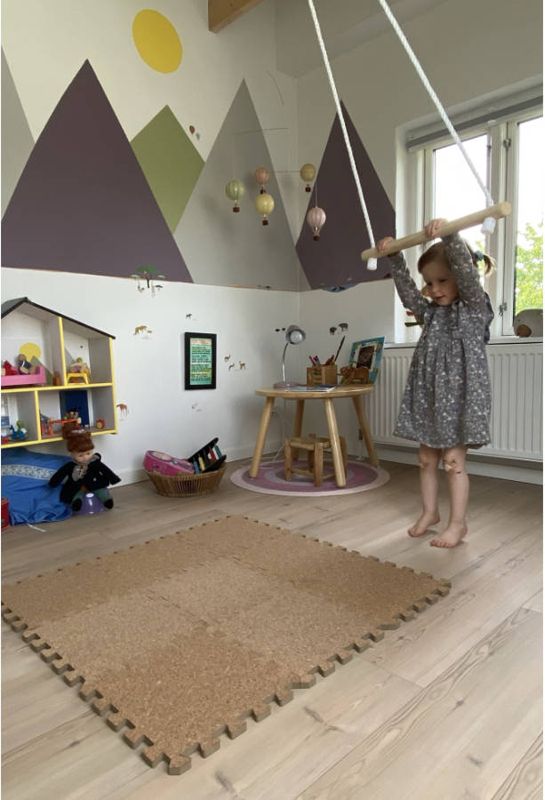 BABYDAN Podložka korková hrací puzzle 90x90 cm - obrázek 2