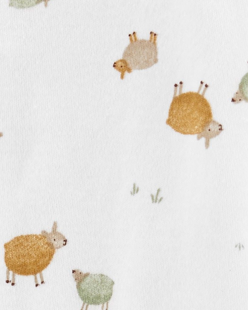 CARTER'S Overal na zip Sleep&Play Animals Ivory neutrál 3m - obrázek 2