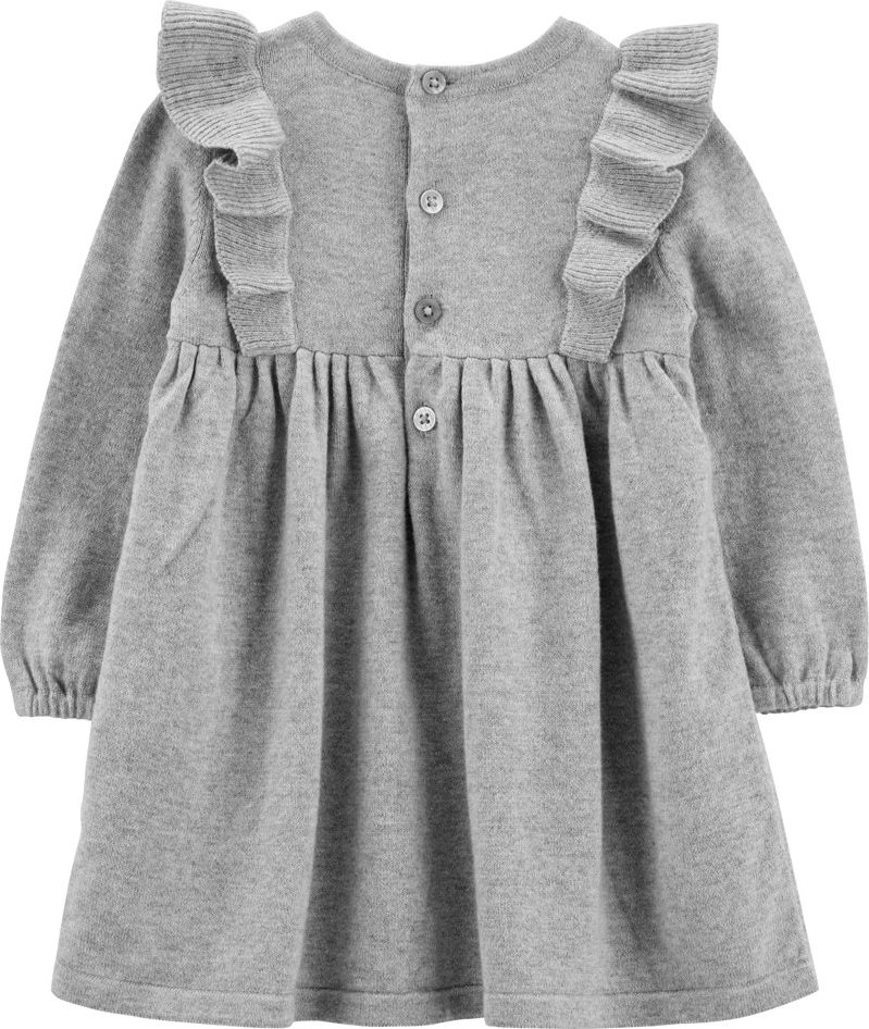 CARTER'S Set 2dílný šaty, punčochy Grey holka 3m - obrázek 2