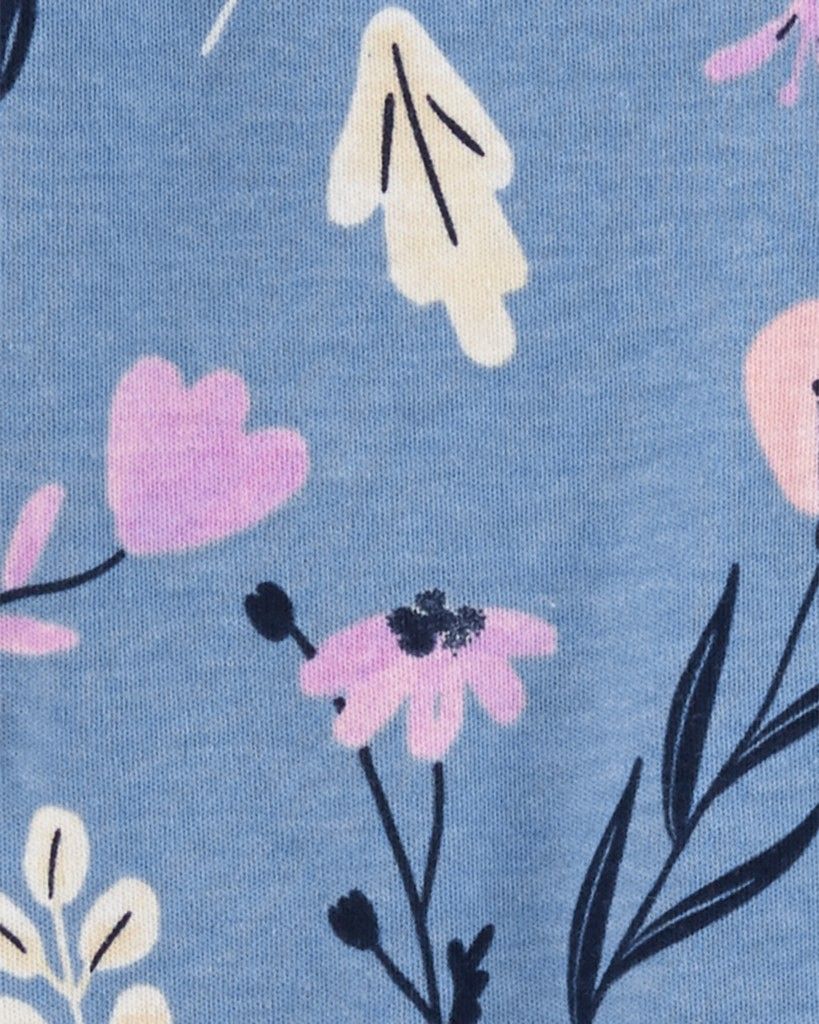 CARTER'S Overal na zip Sleep&Play Flora Blue holka PRO /vel. 46 - obrázek 2