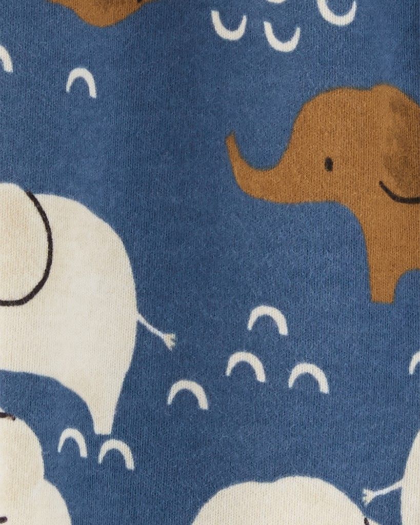 CARTER'S Overal na zip Sleep&Play Elephant Blue chlapec NB /vel.56 - obrázek 2