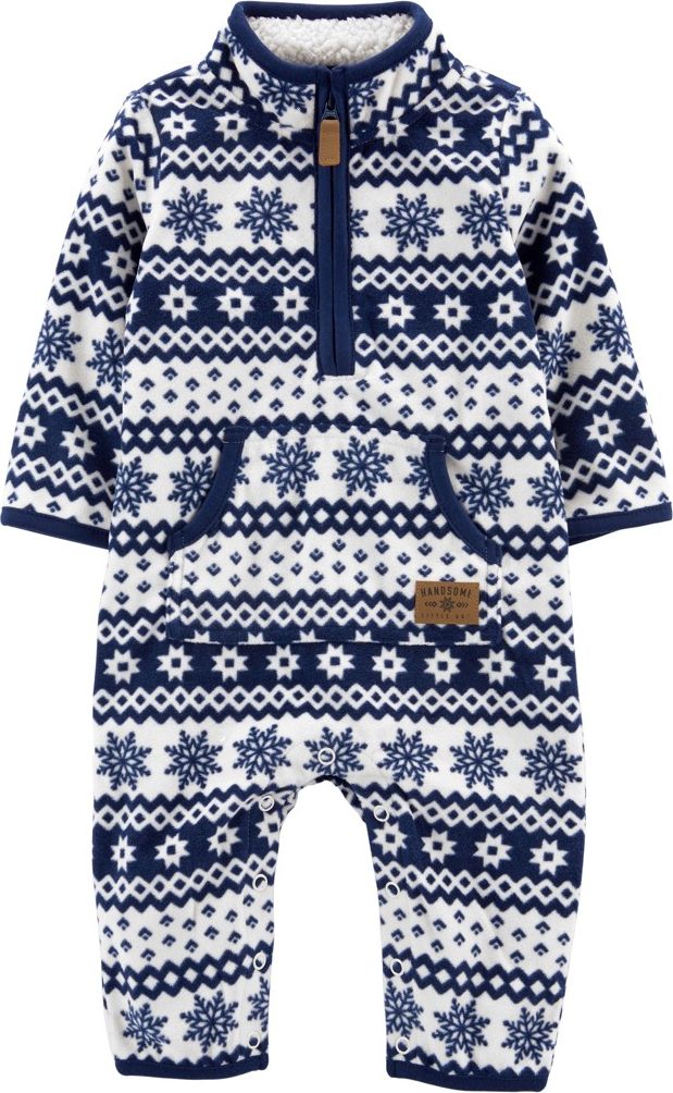 CARTER'S Overal bez nožiček přechodný Blue White chlapec 6m - obrázek 1