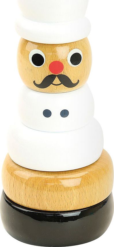 Vilac Dřevěná nasazovací věž kuchař - obrázek 1