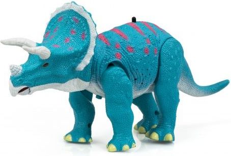 KIK RC Dinosaurus Triceratops, LED efekty, pohyblivé části, zvukové efekty - obrázek 1