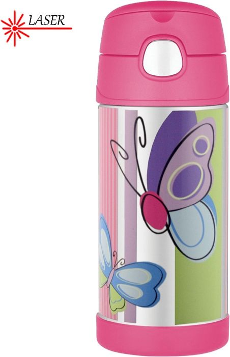 Thermos FUNtainer Dětská termoska s brčkem 355ml - motýl - obrázek 1
