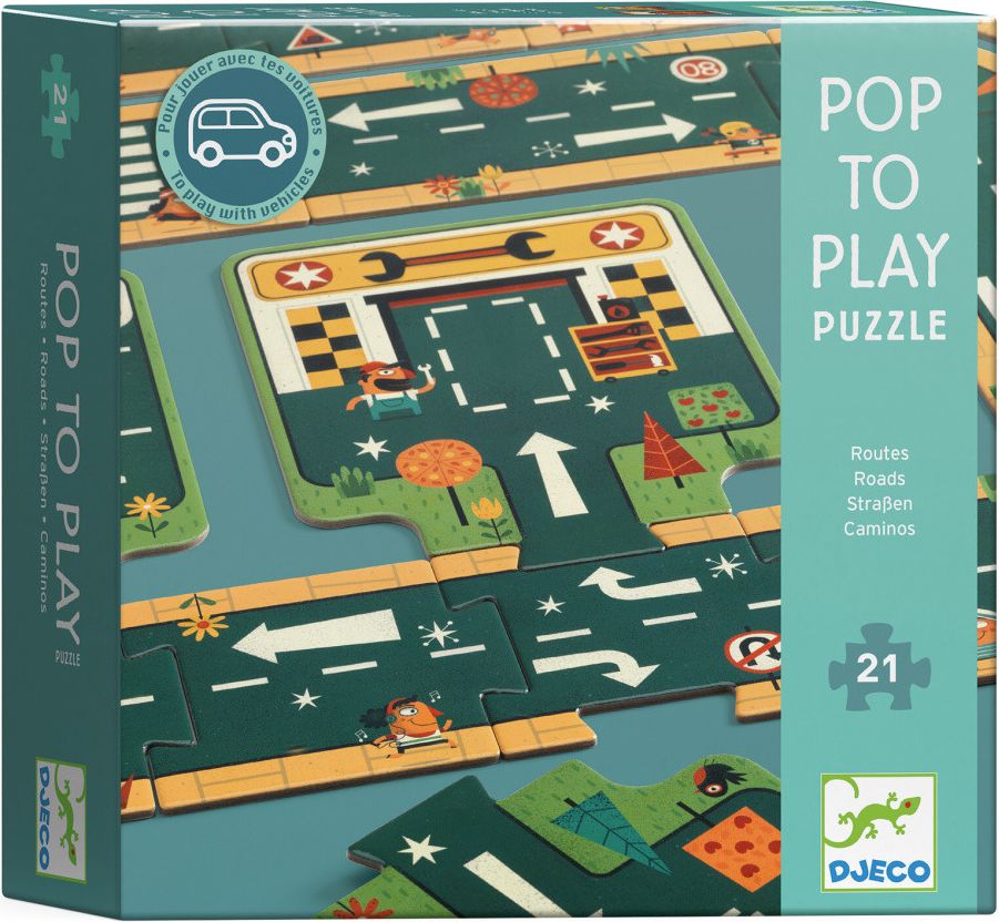 Djeco Puzzle - silnice - 21 ks - obrázek 1