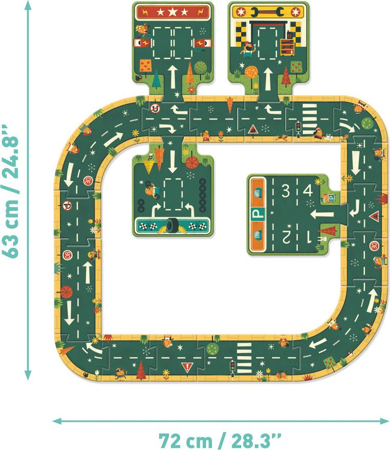Djeco Puzzle - silnice - 21 ks - obrázek 2