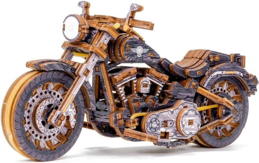 Wooden city 3D puzzle Motocykl Cruiser Limitovaná edice 168 dílů - obrázek 1
