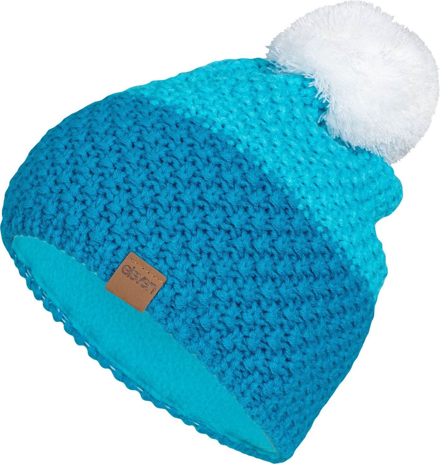 PLETENÁ ČEPICE ELEVEN MAD BLUE/WHITE - obrázek 1