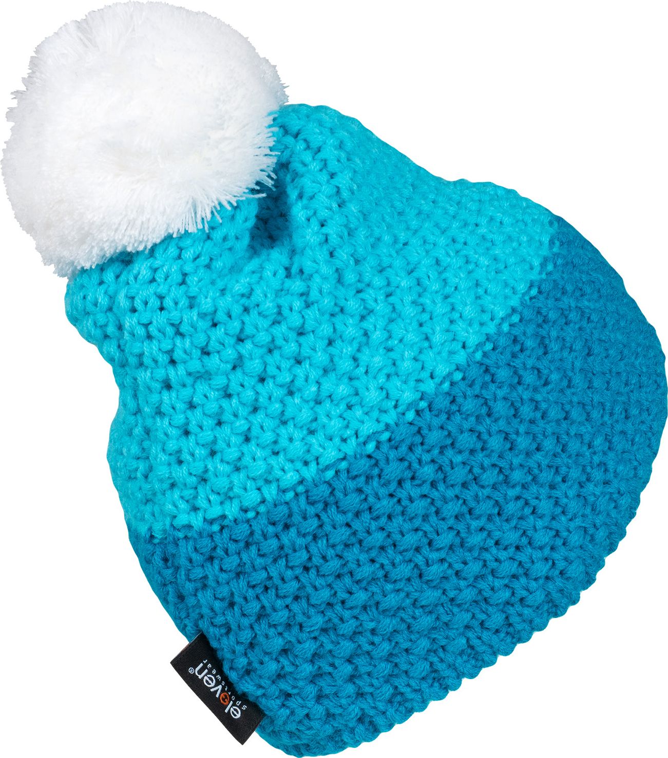 PLETENÁ ČEPICE ELEVEN MAD BLUE/WHITE - obrázek 2