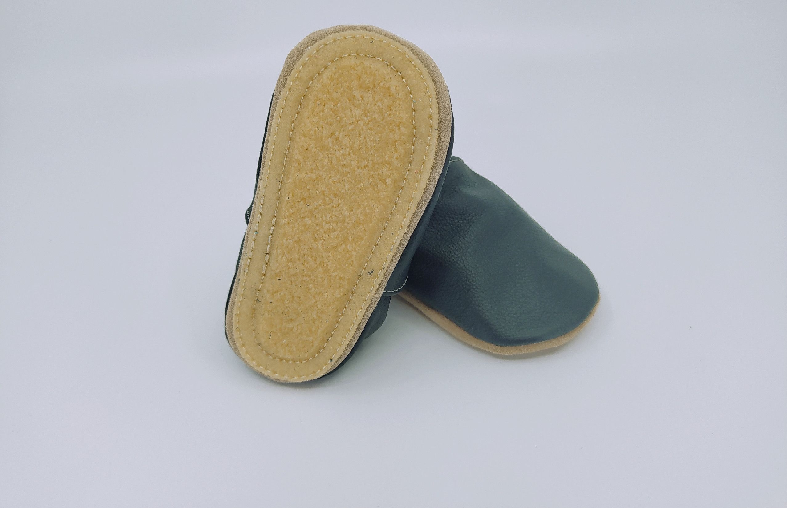 Kožené barefoot capáčky BaBice Safestep Černé BA-053 Velikost: 20 - obrázek 3