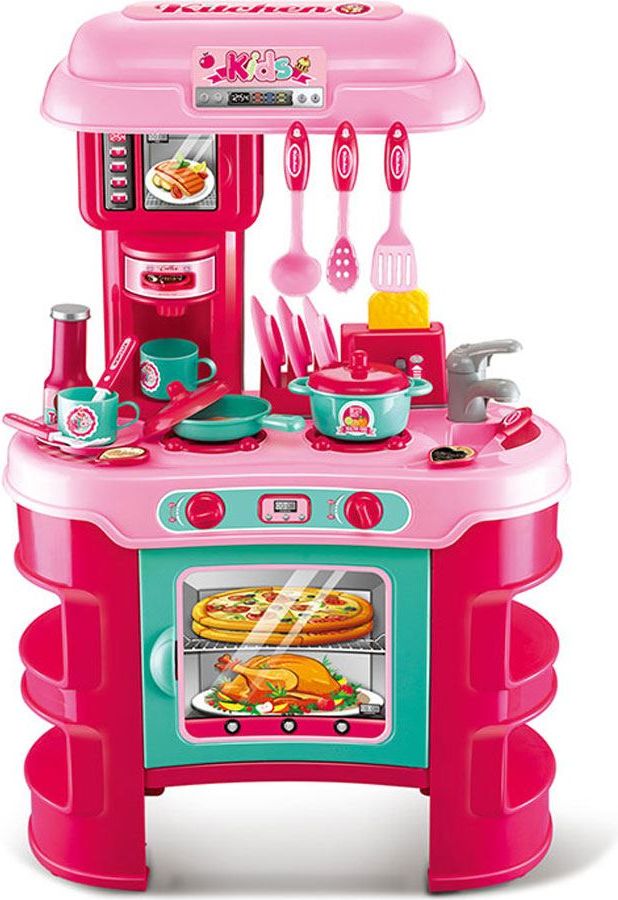 BABY MIX Dětská kuchyňka Little Chef Baby Mix růžová 32 ks Růžová - obrázek 1