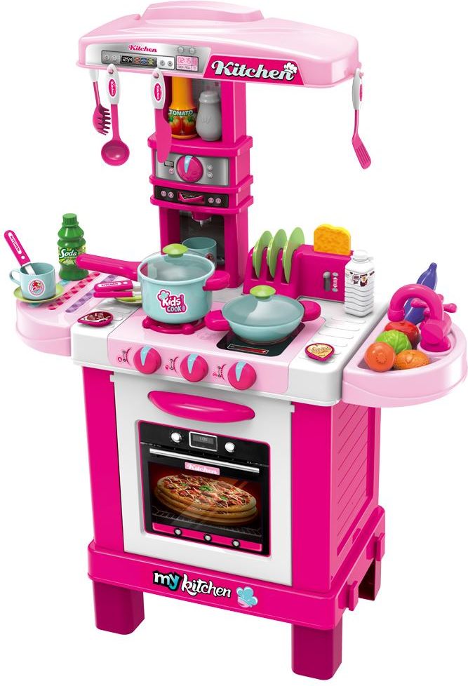 BABY MIX Dětská kuchyňka Baby Mix malý šéfkuchař příslušenství modrá Modrá - obrázek 1