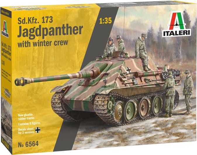 ITALERI Model Kit tank 6564 - Sd. Kfz.173 Jagdpanther with crew (1:35) - obrázek 1