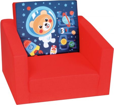 Delsit Dětské křesílko, pohovka - Kids Space, červená - obrázek 1