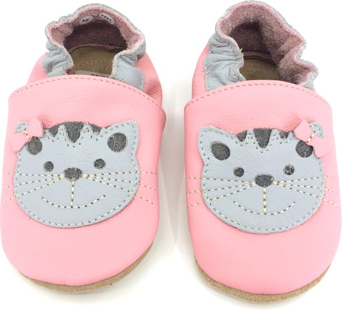 Kožené capáčky BaBice Safestep Cat Pink BA-197 Velikost: 21 - obrázek 2