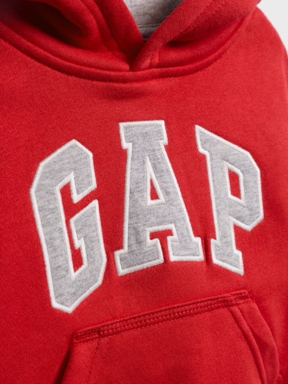 Logo Mikina dětská GAP | Červená | Chlapecké | 5 let - obrázek 3