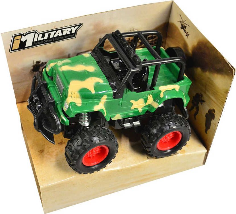 RC Auto Jeep vojenský na vysílačku 1:36 na baterie 2 barvy - obrázek 1