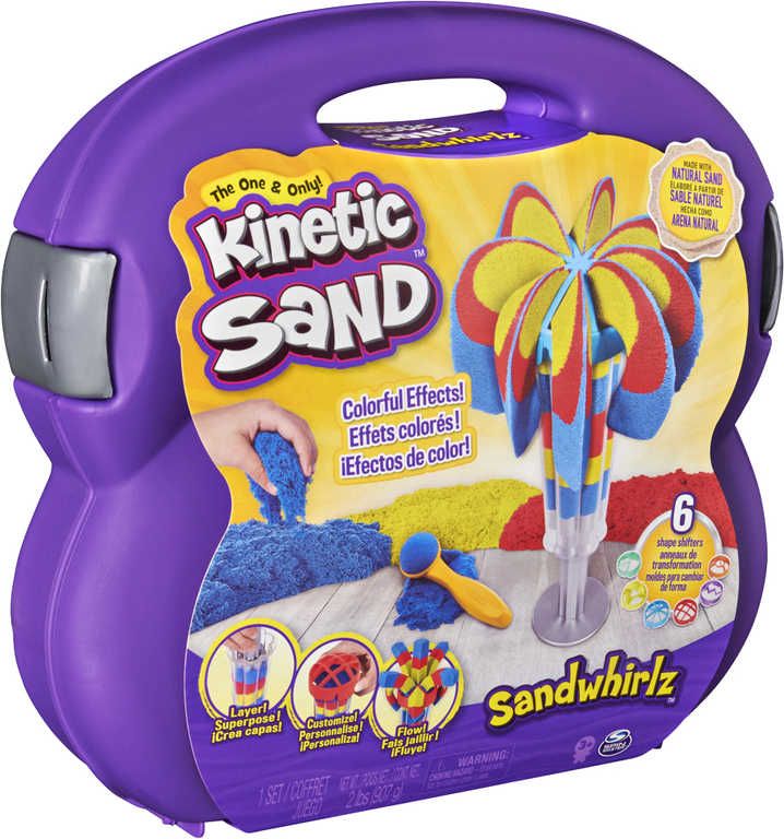 Kinetic Sand písek magický kreativní set 3 barvy s nástroji v kufříku - obrázek 3